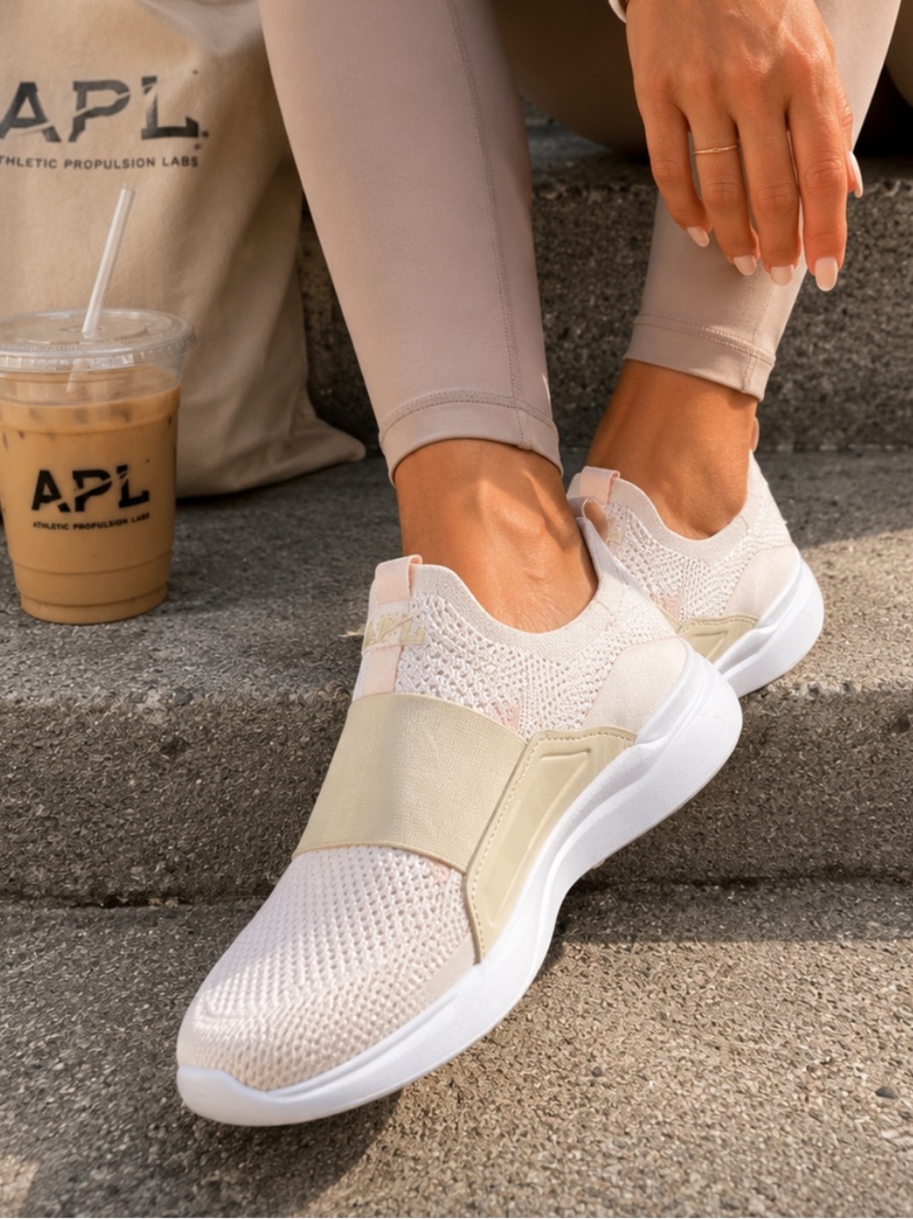 APL Women's Cream Slip-On Sneakers sz 7.5 price firm!